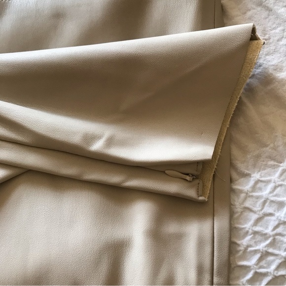 Zara faux leather cream leggings - Picture 9 of 9